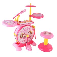Kids Drum Kit Set with Mic &