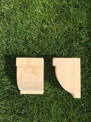 Wooden corbels shelf - wooden,
