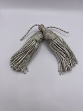 Silver Bullion Tassels Pairs