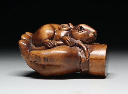 Antique japanese netsuke - antique, mouse