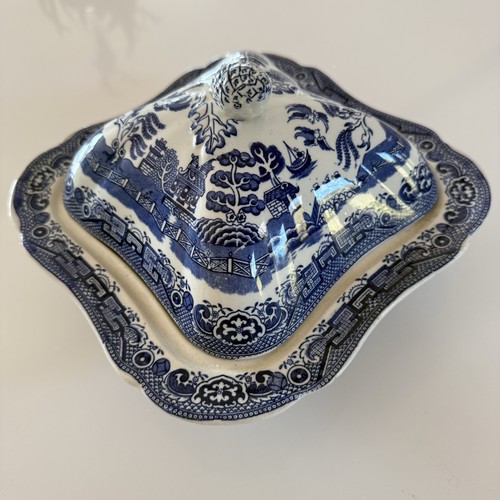Burleigh ware willow tureen - willow,