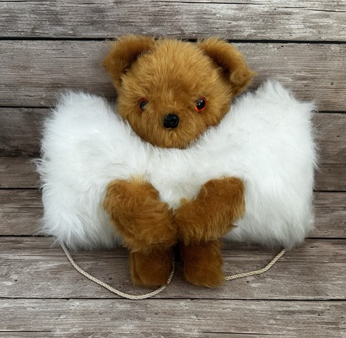Vintage teddy fur muff hand - vintage,