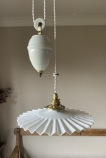 French Art Deco White Fluted