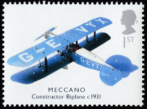 Meccano constructor biplane - meccano,