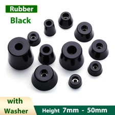Furniture Rubber Feet Slip Protection Taper with Washer for Table Box Bed 7-50mm
