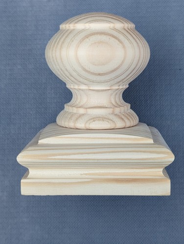 Stair newel post - cap, made