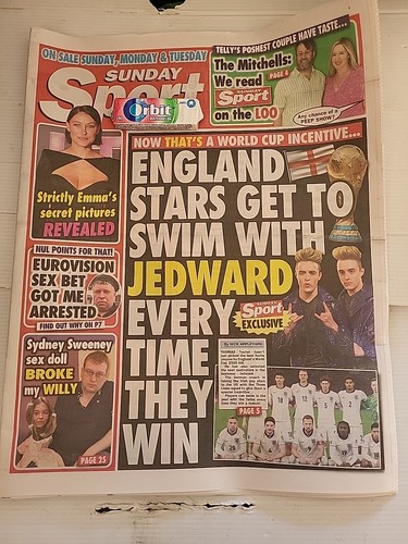 Sunday sport newspaper - sunday,