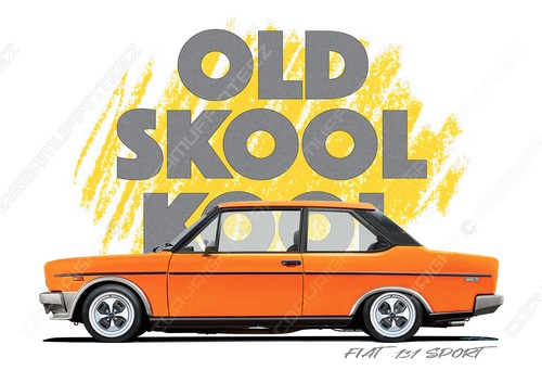Fiat 131 sport shirt old - 131,
