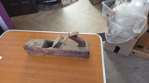 Old wooden hand plane - hand,