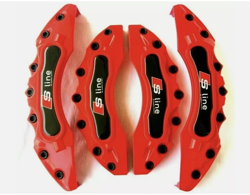 Audi line red brake caliper - line,