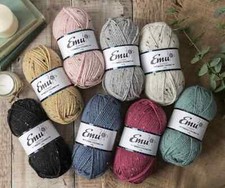 Emu Yarns Classic Tweed Chunky 100g Wool Acrylic Texture Knitting Crochet