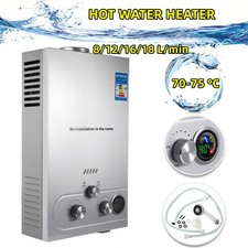 8/10/12/16/18L Instant Gas Hot Water Heater Tankless Gas Boiler UK