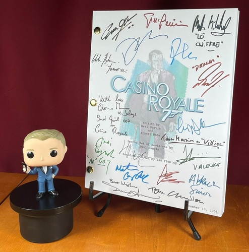 Casino royale script signed - casino, signed-