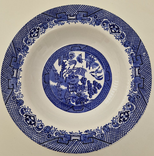 Vintage willow pattern inch - vintage,