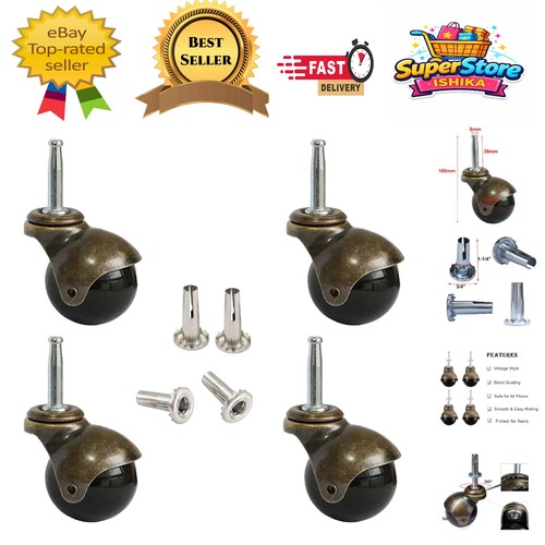 Vintage polyurethane casters - vintage,