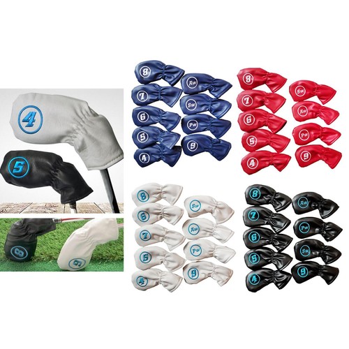 9pcs set iron head cover - pu,