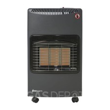 Glow Warm Cabinet Indoor Portable Gas Heater 4.1KW in Grey