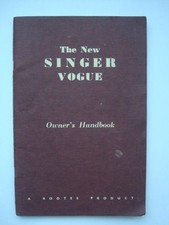 SINGER VOGUE SERIES I - Car Handbook - 1961 - #6600870