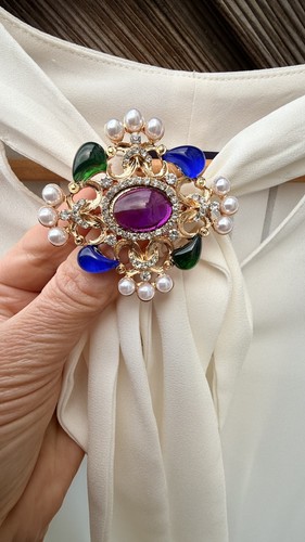 Suffragette inspired brooch - suffragette,