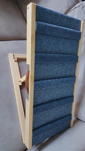 Foldable wooden dog ramp - wooden,