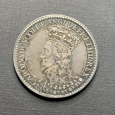 Great Britain: 1633 Charles I Scottish Coronation 29mm Silver Medal Eimer 123
