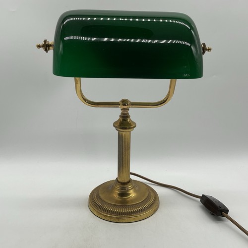 Vintage brass banker - brass, desk