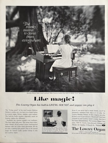 1962 lowrey organ - 1962,