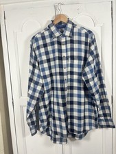 Musto Mens Check Shirt Blue