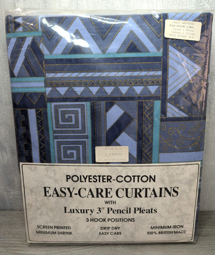 Vintage curtains lined x - lined, 66
