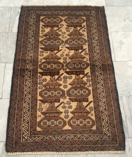4x3 afghan war rug hand - 4x3,
