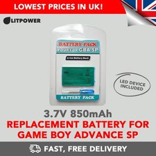 For Nintendo Game Boy Advance SP GBA SP Replacement Battery 3.7v 850Ah + Device