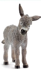 Grey Donkey Foal Baby Figure -