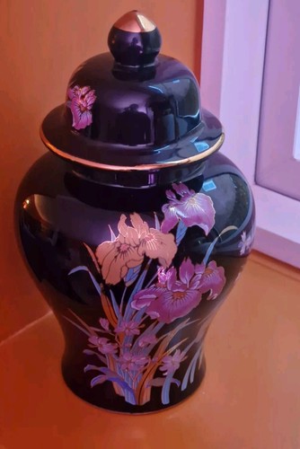 Black gold metallic flowers - metallic,