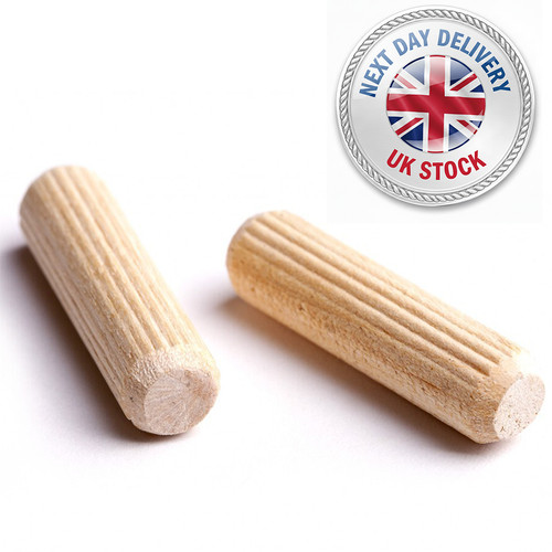 Wooden dowels premium fluted - premium,