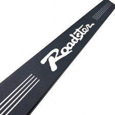 Sill kick plates black textured Mazda MX-5 mk1 with Roadster logo MX5 s/s JASS