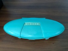 Vintage Singer Hand Held Portable Button Holler buttonholer w case no manual