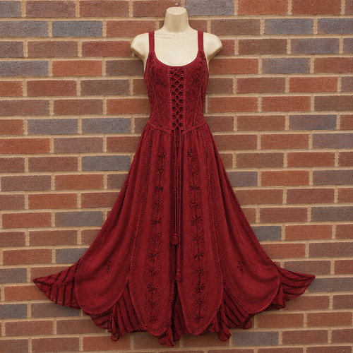 Maxi corset dress sleeveless - maxi,