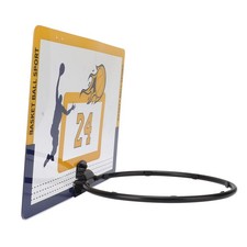 .Indoor Mini Basketball Hoop Set Transparent Free Punch Wall Mounted PVC Basketb