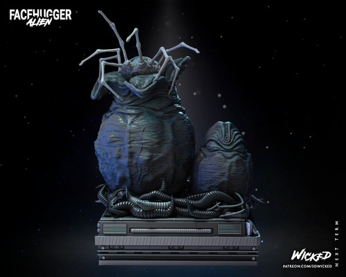 Aliens egg face hugger fan - face,
