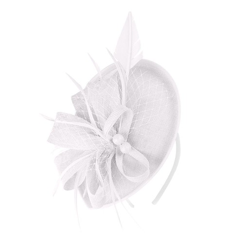 New flower feather fascinator - new,