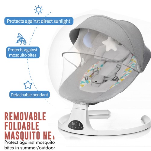 Bluetooth electric baby swing - electric,