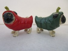 Pug Puppy Dog Green and Red