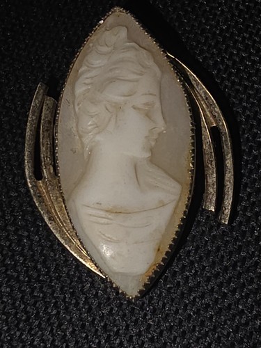 Gorgeous vintage cameo brooch - cameo,