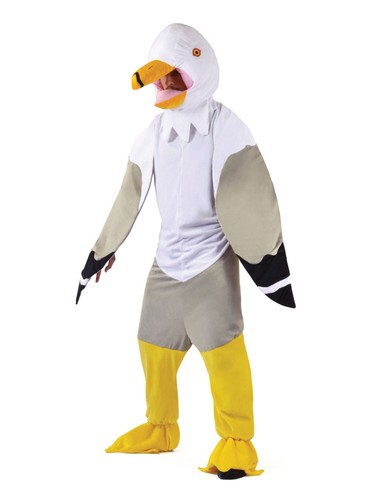 Seagull big head costume adult - big,