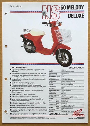 Honda ns50 melody - ns50,