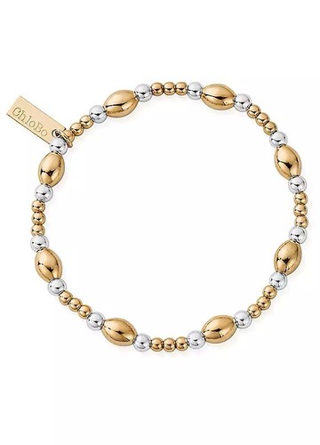 Chlobo gold silver cute oval - gold,