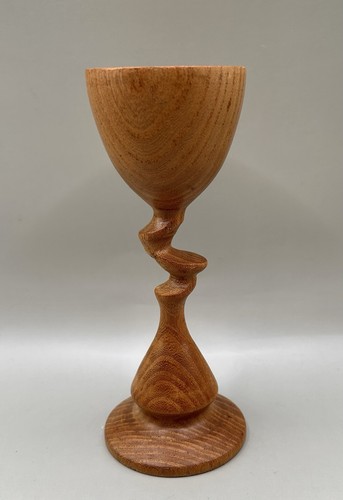 Hand turned wooden - hand-turned, goblet