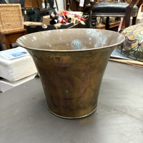Vintage brass waste paper - brass,