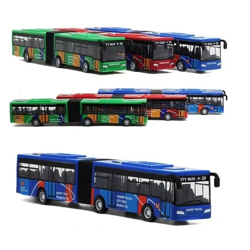 Diecast city bus toy pull - 1/64,