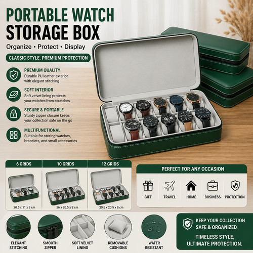 Watch storage box 12 - storage, 10